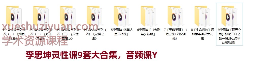 李思坤灵性课9套大合集，音频课Y插图