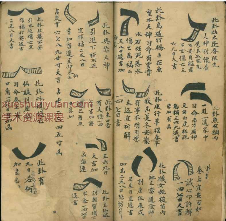 古籍占吉凶卦书-35页(彩印)_Y插图1