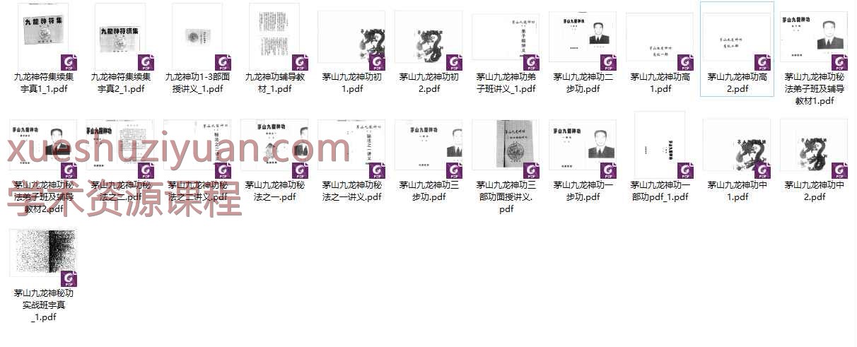 宇真《茅山九龙神功道法》全套PDF23本+手诀1集，修复版本全面版本Y插图