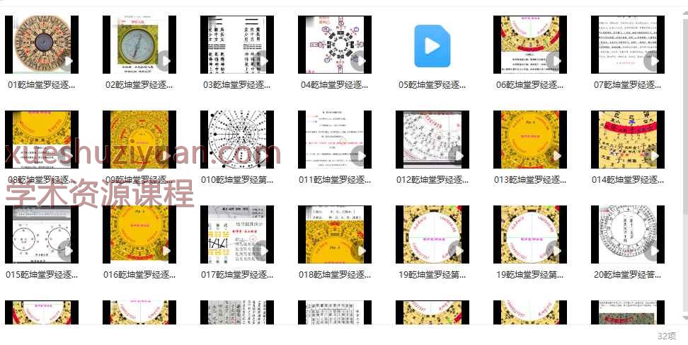 南山樵客《乾坤堂罗经辅助课》30集视频约4.5小时Y插图