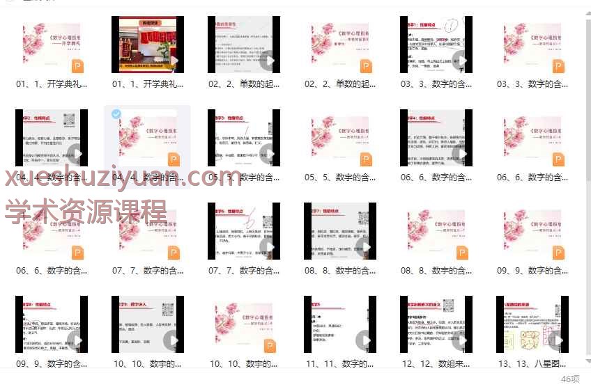 2508206何曼宁数字心理投射 视频35集，带讲义11本Y插图