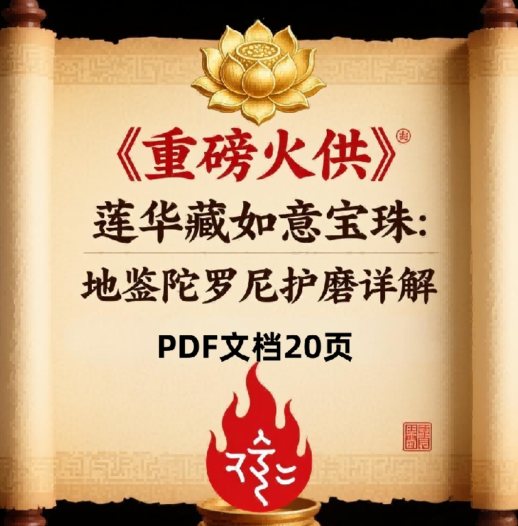 251011【重磅火供】莲华藏如意宝珠:地藏陀罗尼护摩详解 电子版20页Y插图 251011【重磅火供】莲华藏如意宝珠:地藏陀罗尼护摩详解 电子版20页Y插图