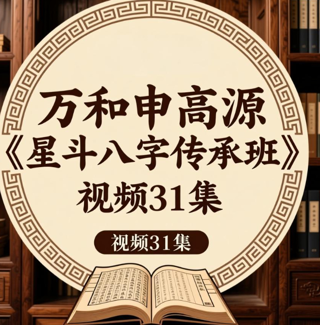 251066万和申高源《星斗八字传承班》视频31集Y插图 251066万和申高源《星斗八字传承班》视频31集Y插图