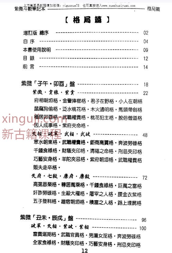 贺春荣紫微斗数笔记本 紫廉武府相杀破狼 格局篇增订版.pdf插图1