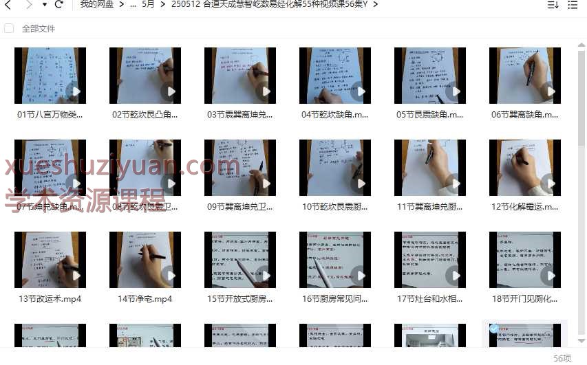 合道天成慧智屹数易经化解55种视频课56集Y插图