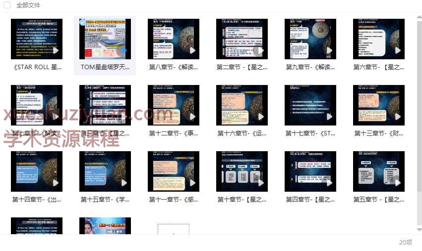 《STAR ROLL 星之罗盘》 官方认证预测师课程20集Y插图