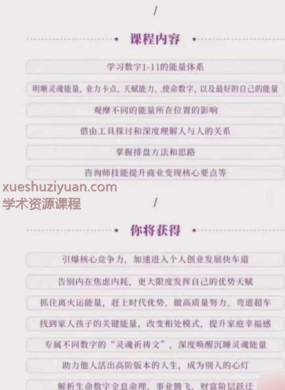 吴雨芯-生命数字全息命理师课23集Y插图1