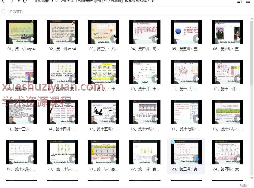 韦钧瀚最新《四柱八字传承班》教学视频54集Y插图