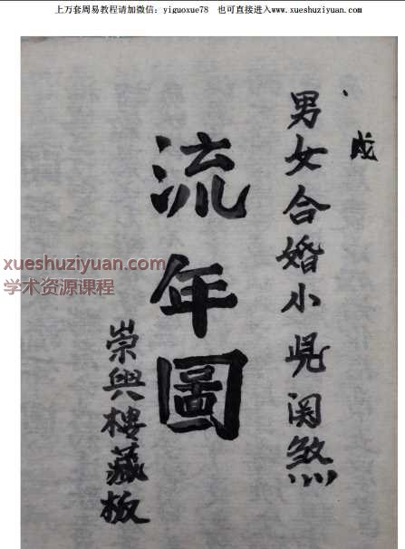 古籍男女合婚小儿关煞流年图（清晰版）Y插图
