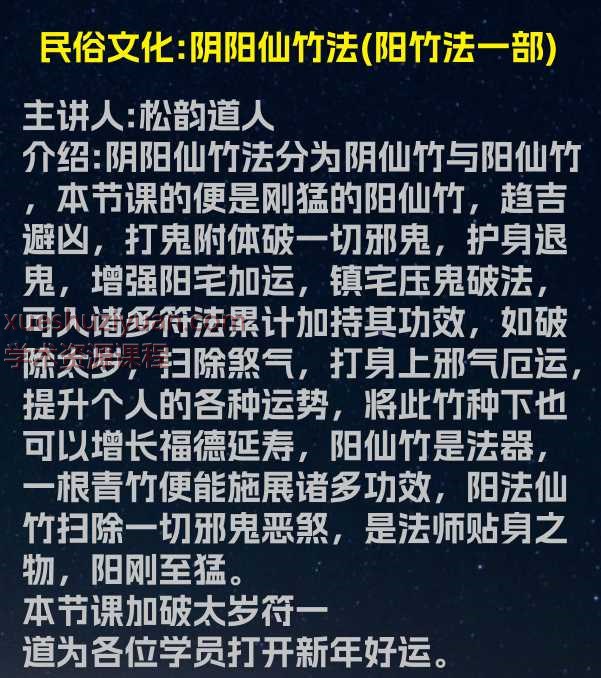 松韵道人阴阳仙竹法PDF文档Y插图