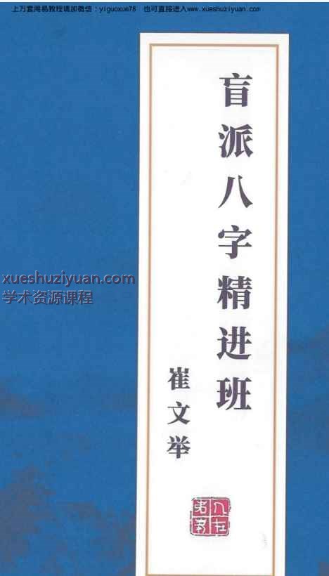 最新版《崔文举盲派八字精进班》320页，市场稀缺资料Y插图