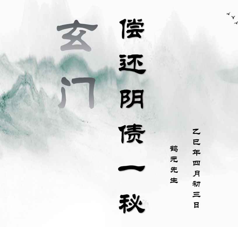 鹤元玄门偿还阴债法门 视频+文档Y插图