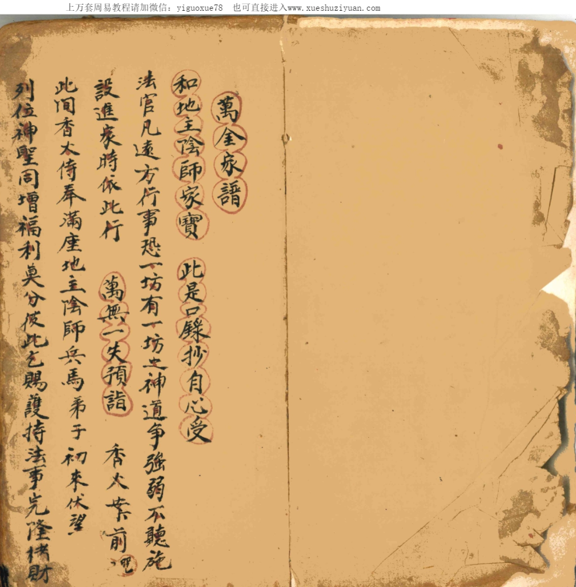 古籍道教符咒法本《万金家谱》原色版 64筒子页Y插图