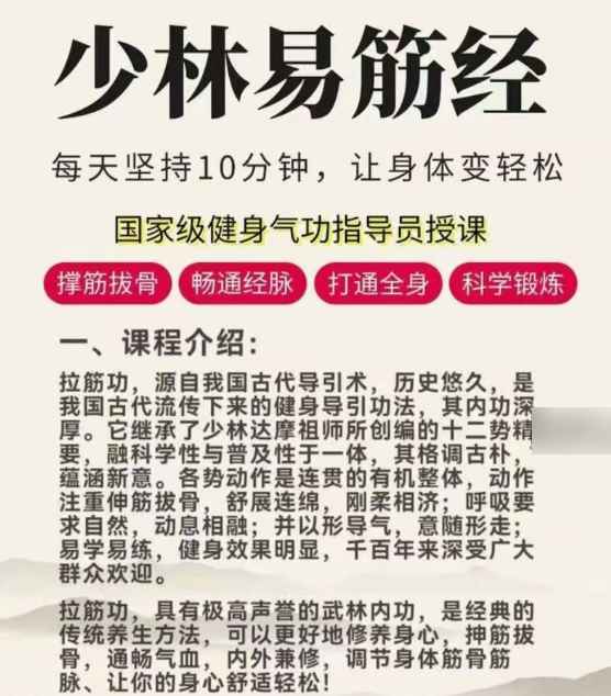 少林达摩功【易筋经】17集插图1