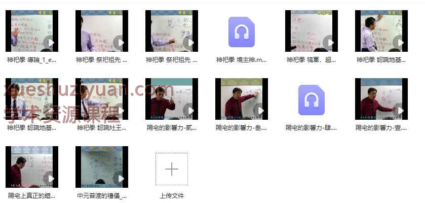 2506243 台湾东霖五术薪传《阳宅风水神祀学五术薪传》视频14集Y插图