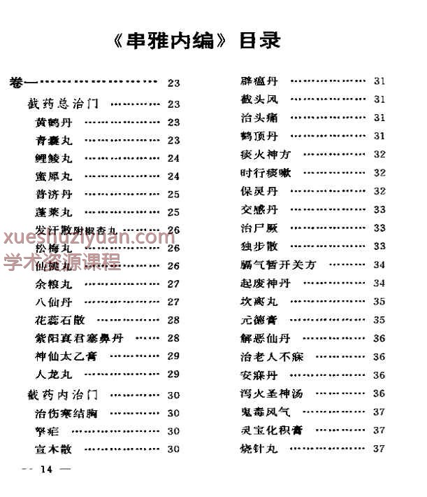 串雅内外编插图