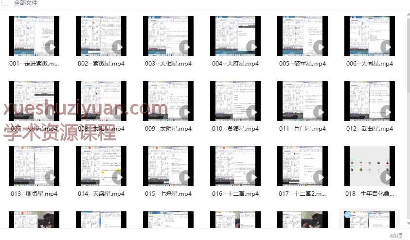 紫悟老师紫微斗数第三期系统班48集高清视频Y插图