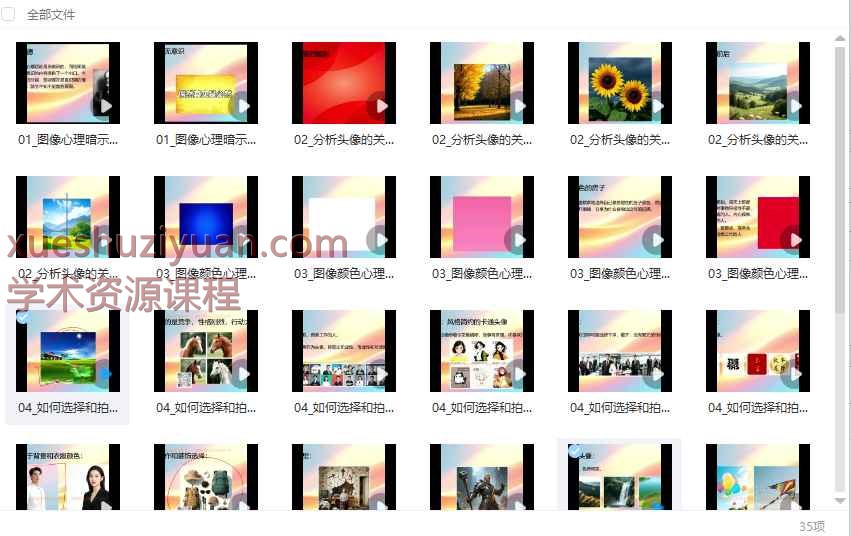 何曼宁《图像心理全通班》35个视频Y插图