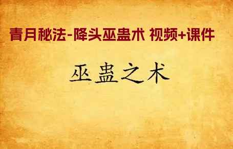 2508252 青月秘法-降头巫蛊术 视频+课件Y插图